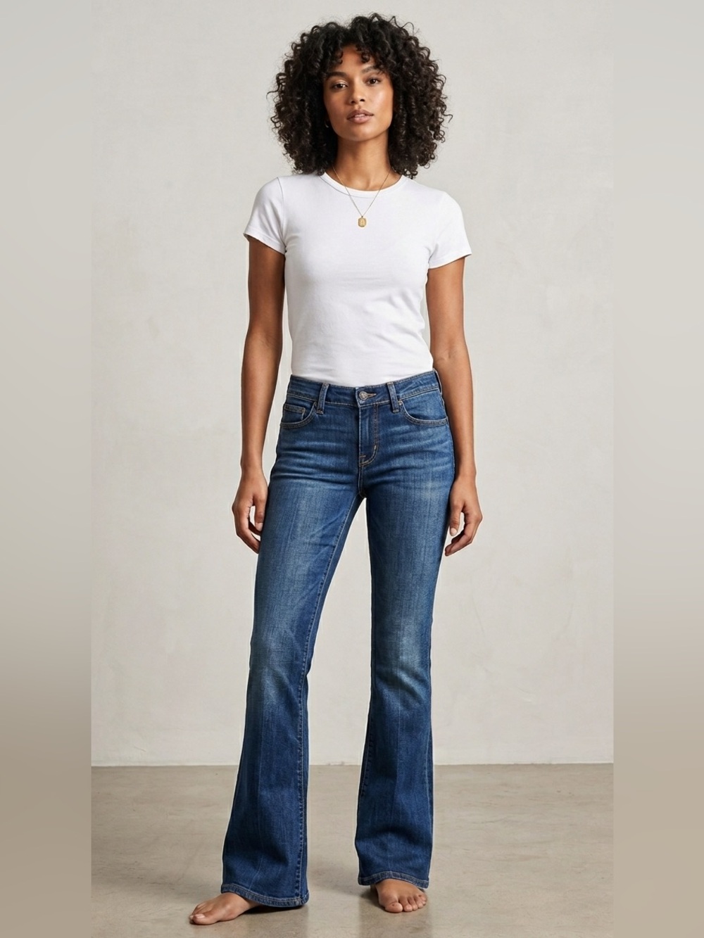 Citizens of Humanity Ingrid #002 Low Waist Flare Jeans Sz 27 Stretch